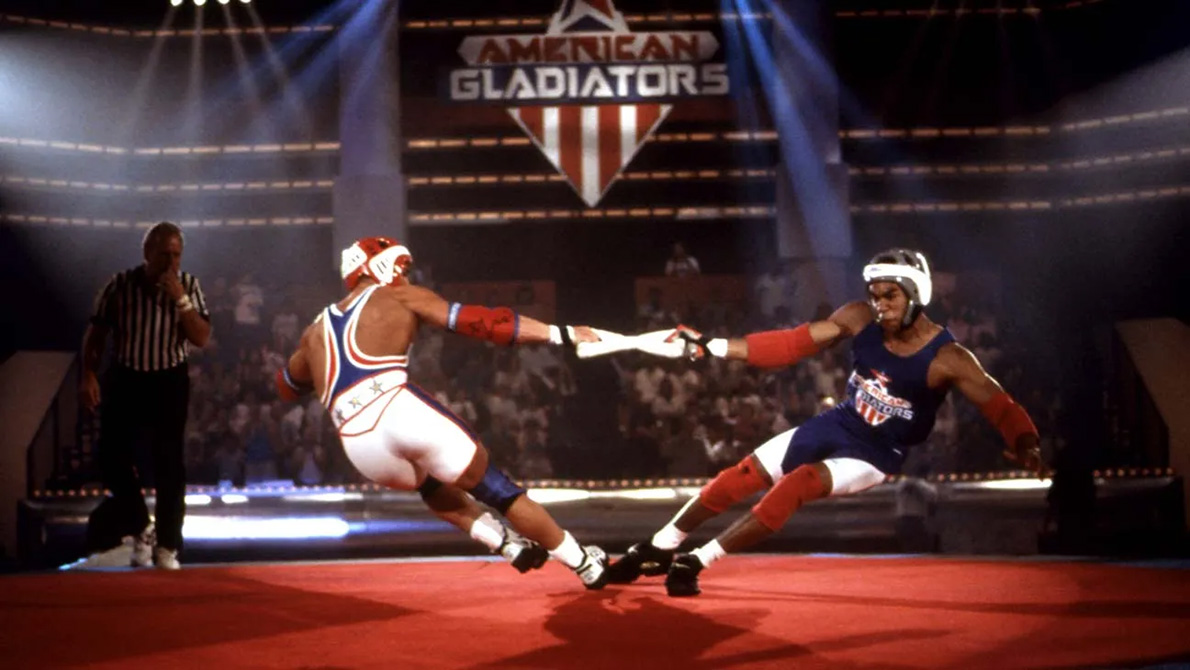 American Gladiator Laser takes on a Contender in Whiplash.