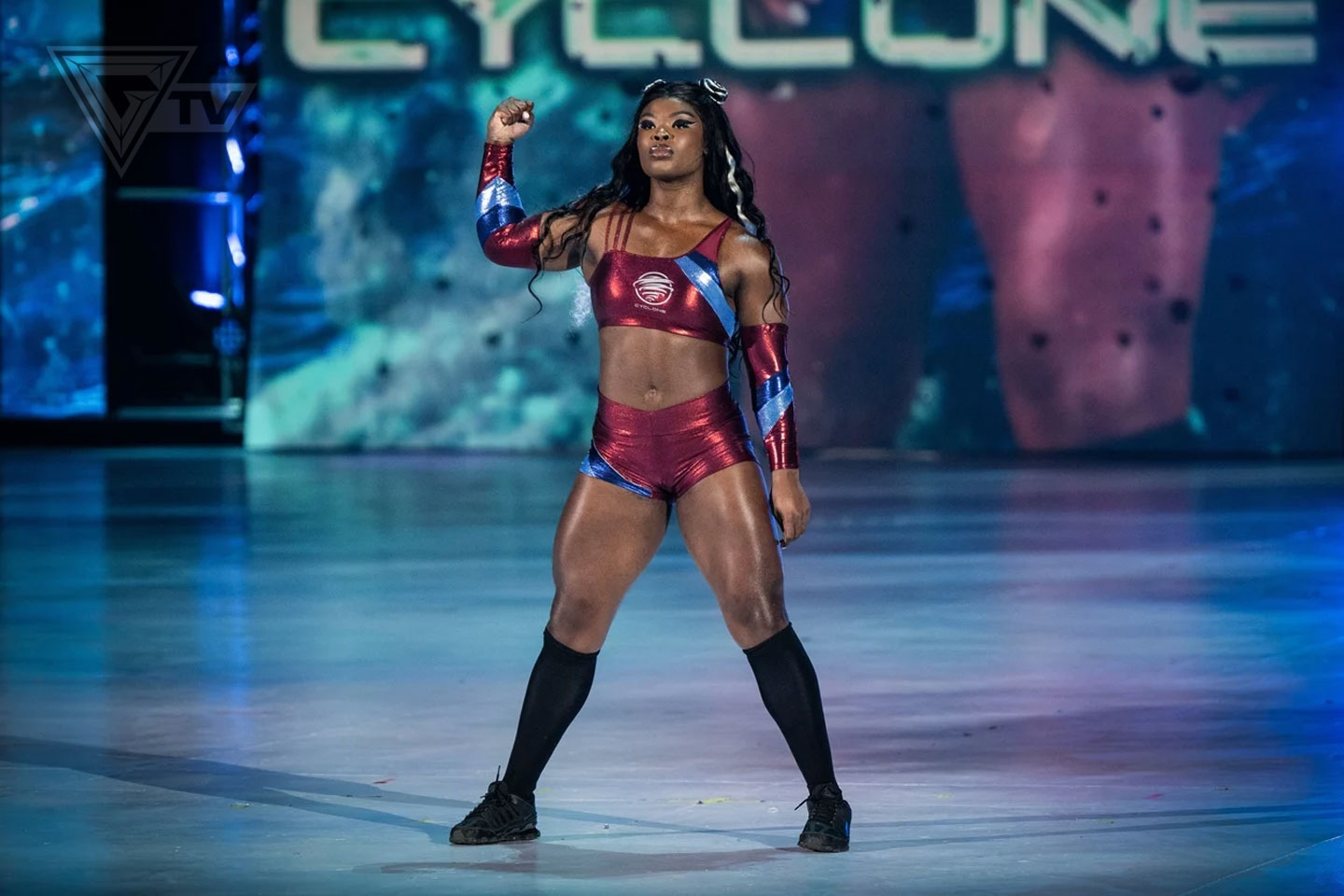 Cyclone made a breathtaking debut appearance on Gladiators (2025).