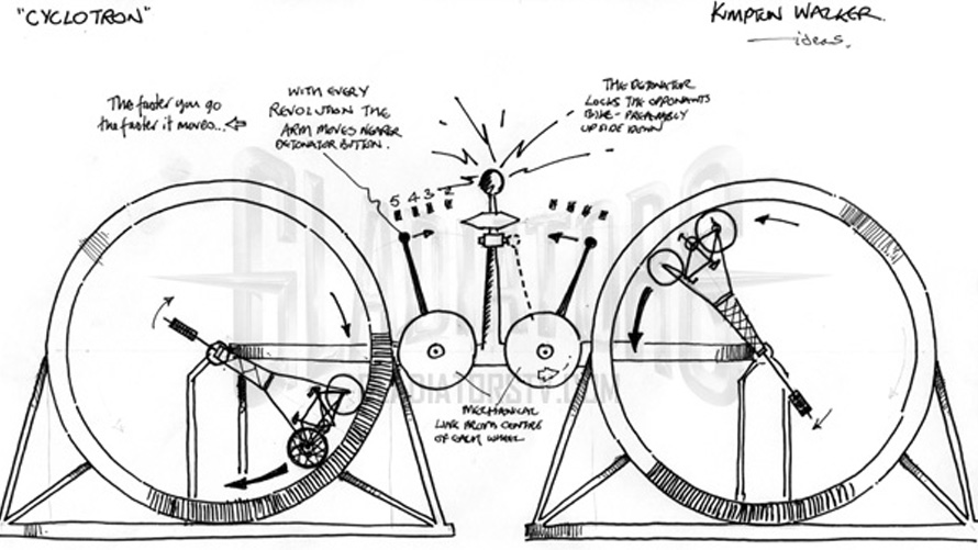 A concept sketch of the unseen Cyclotron event.