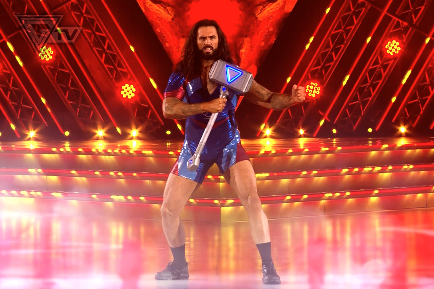 Hammer made his debut appearance on Gladiators (2025) during the Quarter-Finals.