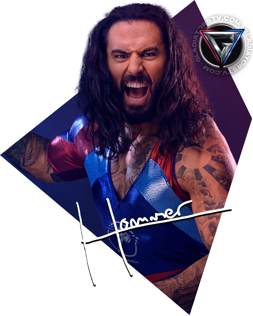 Hammer (Tom Wilson) - UK Gladiator from the 2024 BBC Gladiators series.